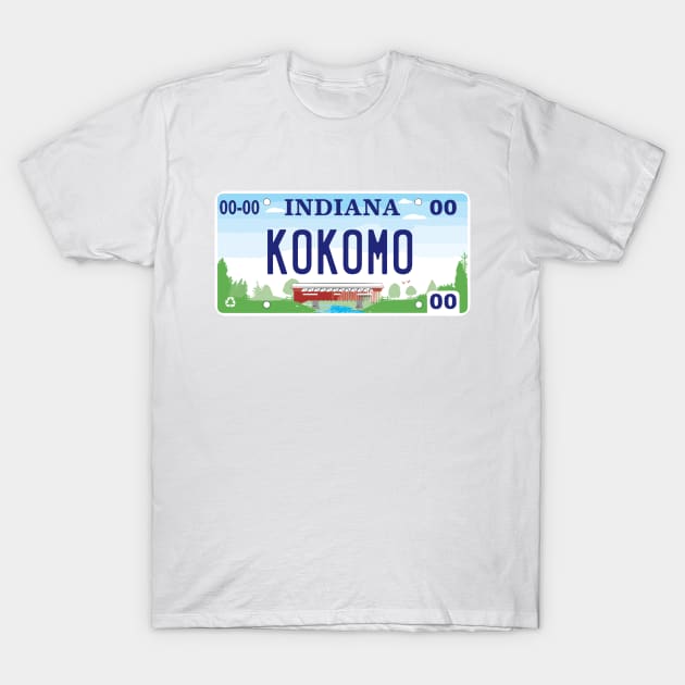 Kokomo Indiana License Plate Kokomo TShirt TeePublic
